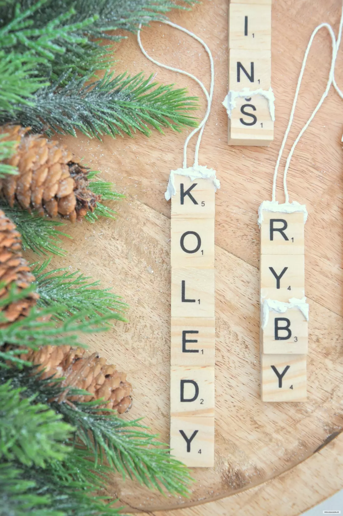 Závesné písmenkové ozdoby, sada č.2 2