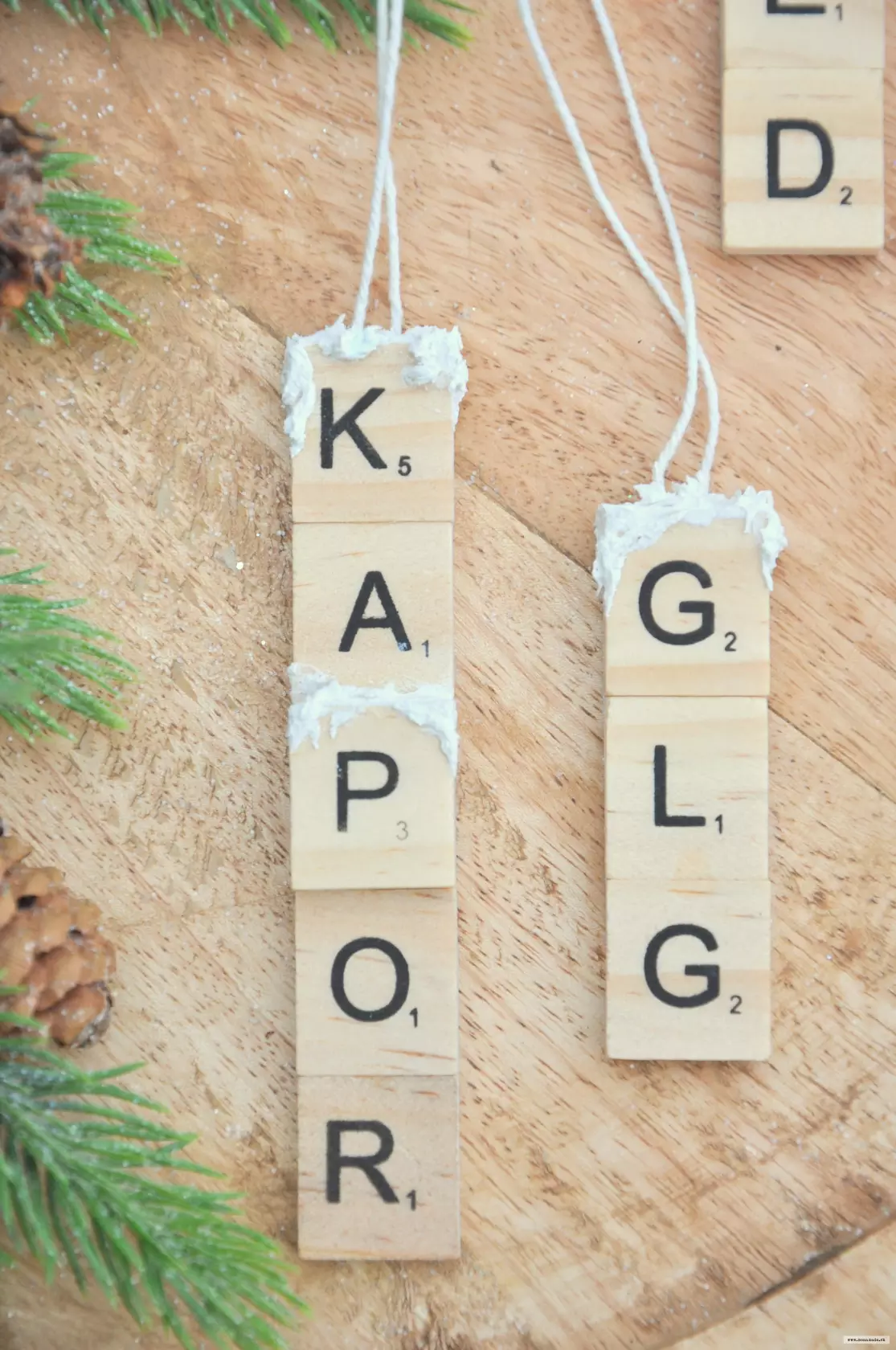 Závesné písmenkové ozdoby, sada č.5 2