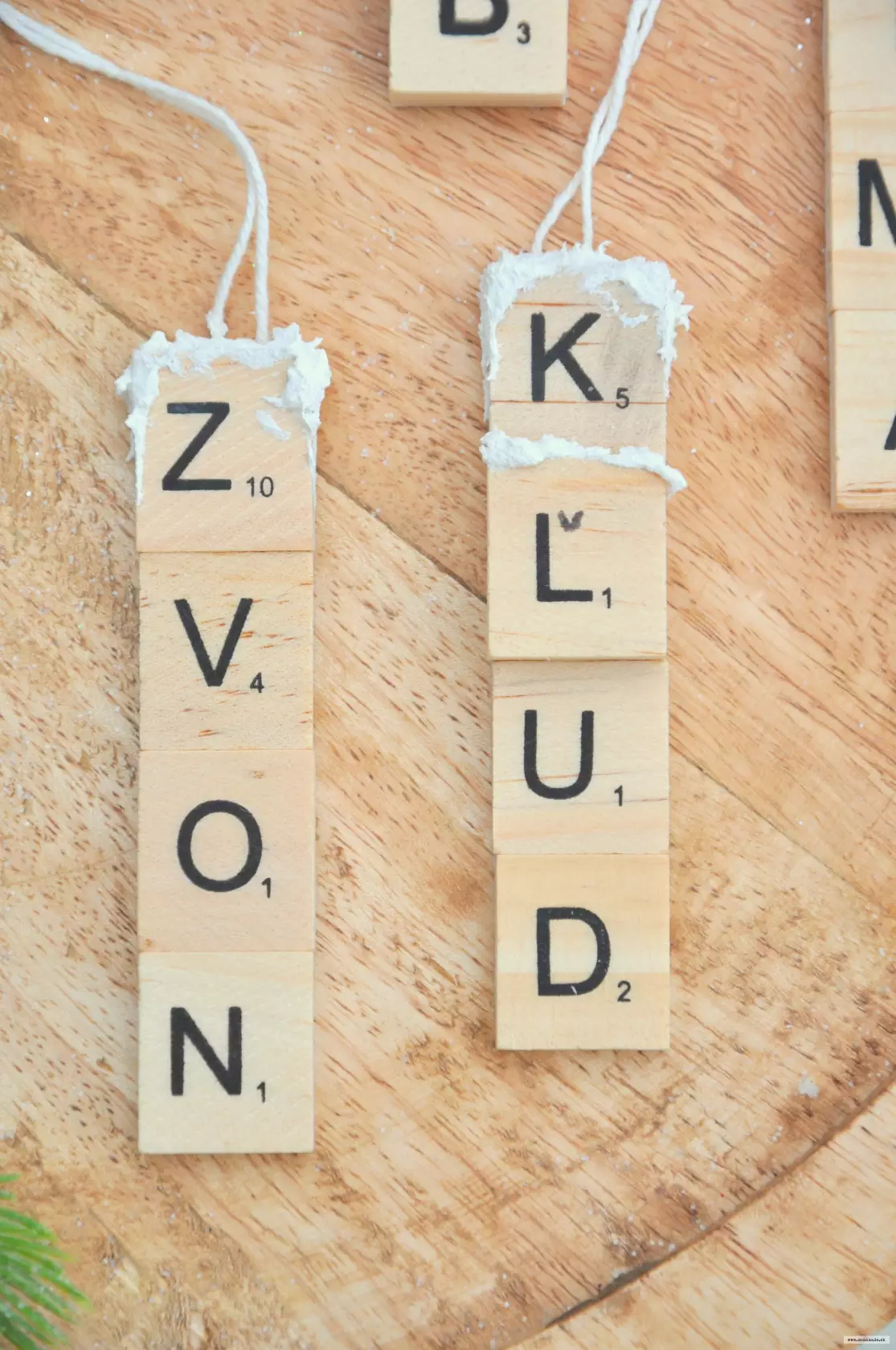 Závesné písmenkové ozdoby, sada č.1 2