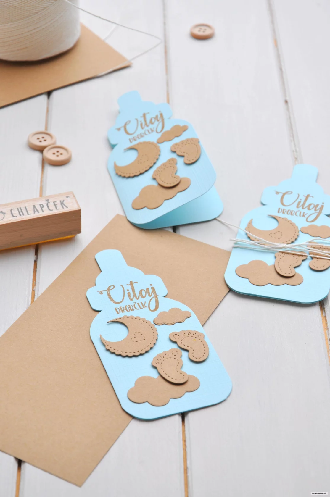 gratulačný pozdrav, univerzálny, modrý 2