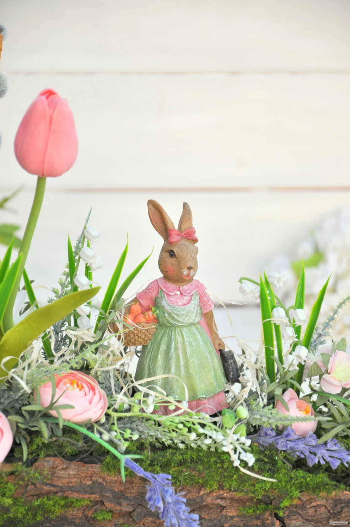 Na lúke, jarná dekorácia so zajkom 2