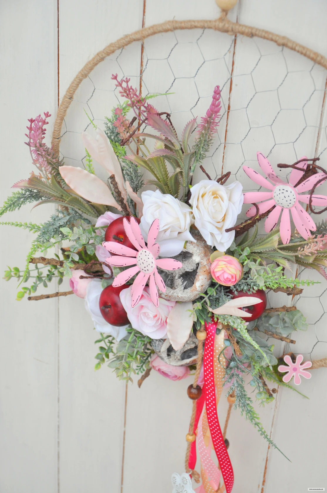 Závesný kruh, odtiene ružovej 2