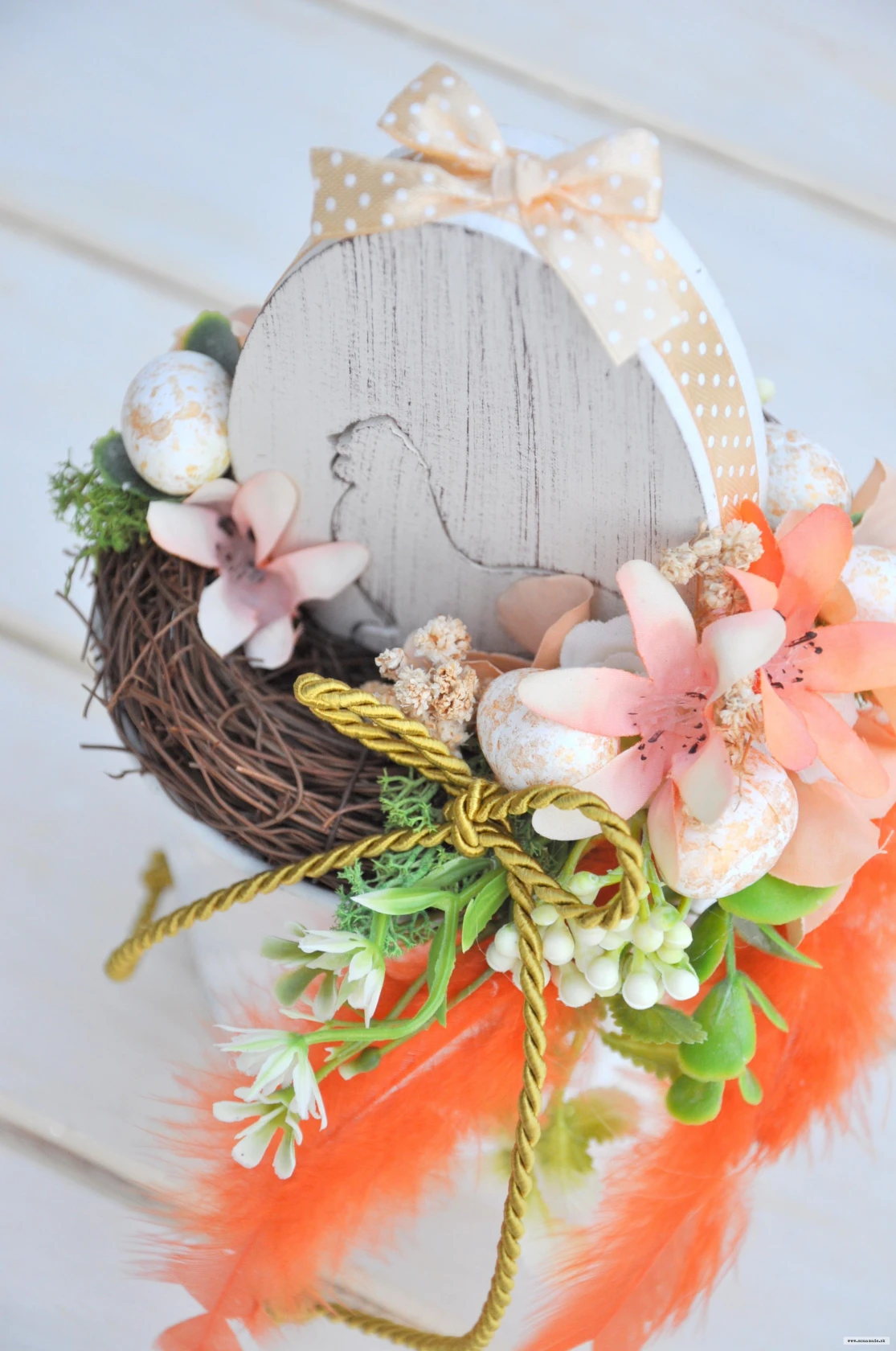jarná dekorácia s vajíčkom 2