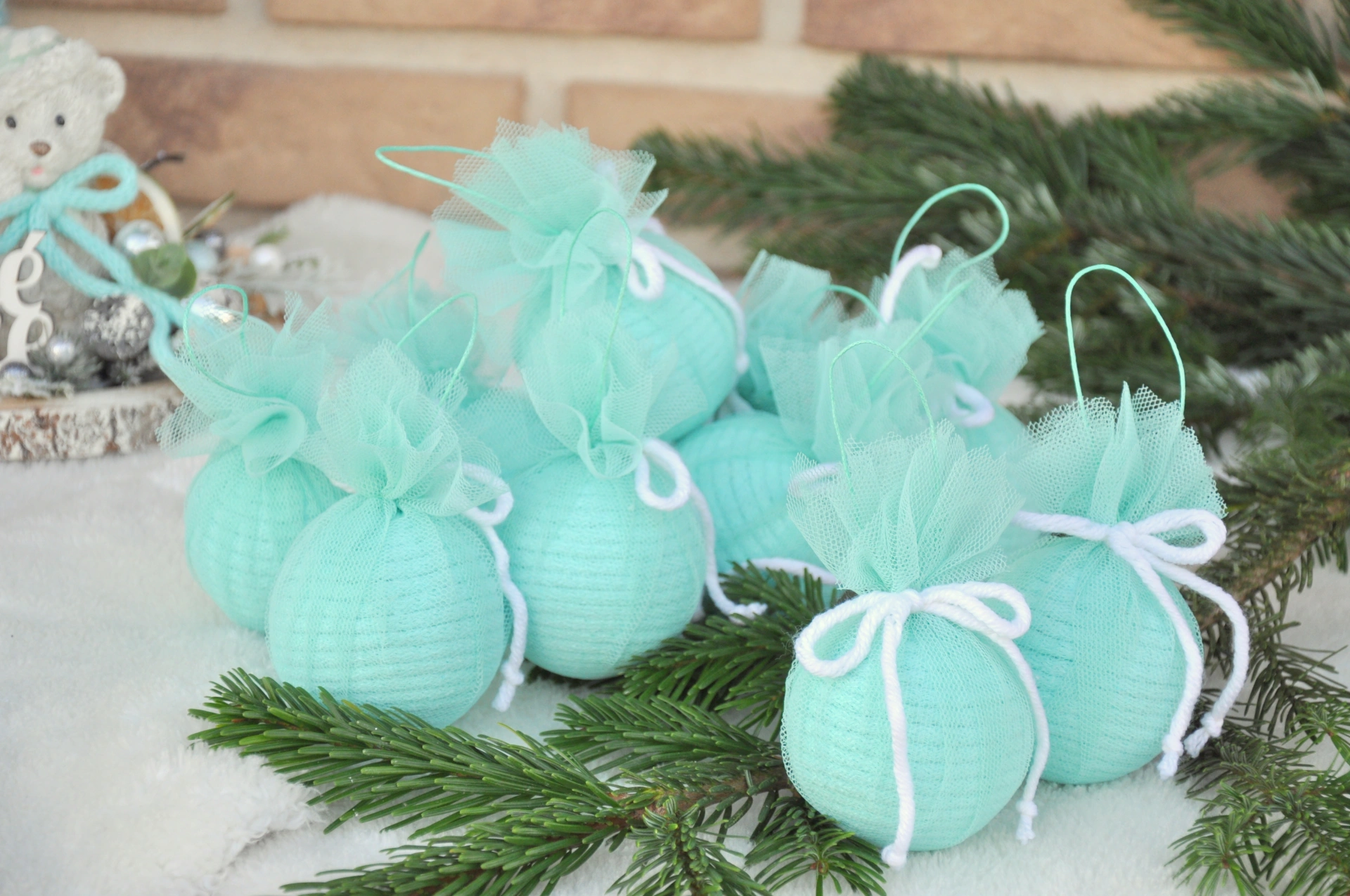 originálna tylová ozdoba na stromček 2