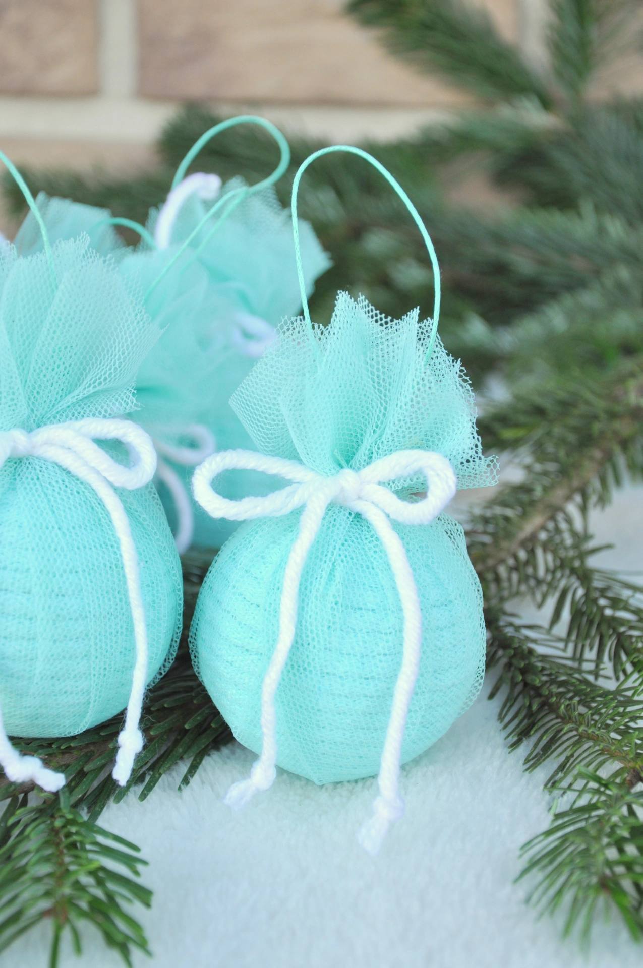 originálna tylová ozdoba na stromček 3