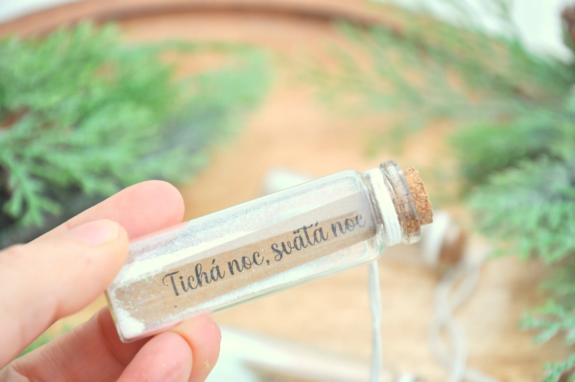 Vianočná mini fľaštička - TIchá noc, svätá noc 2