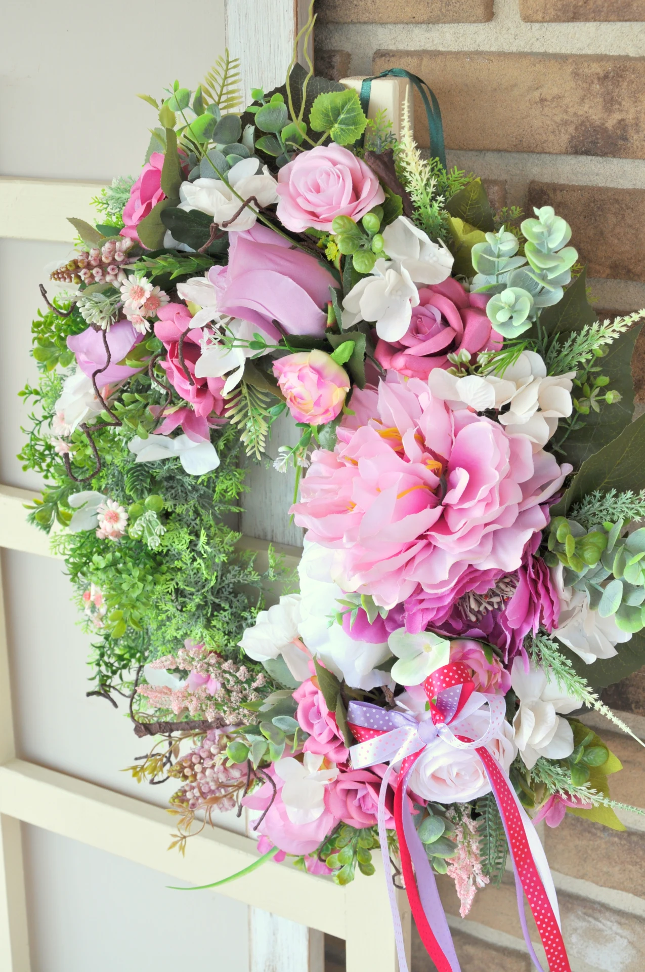 kvetinový veniec, v ružovej 3