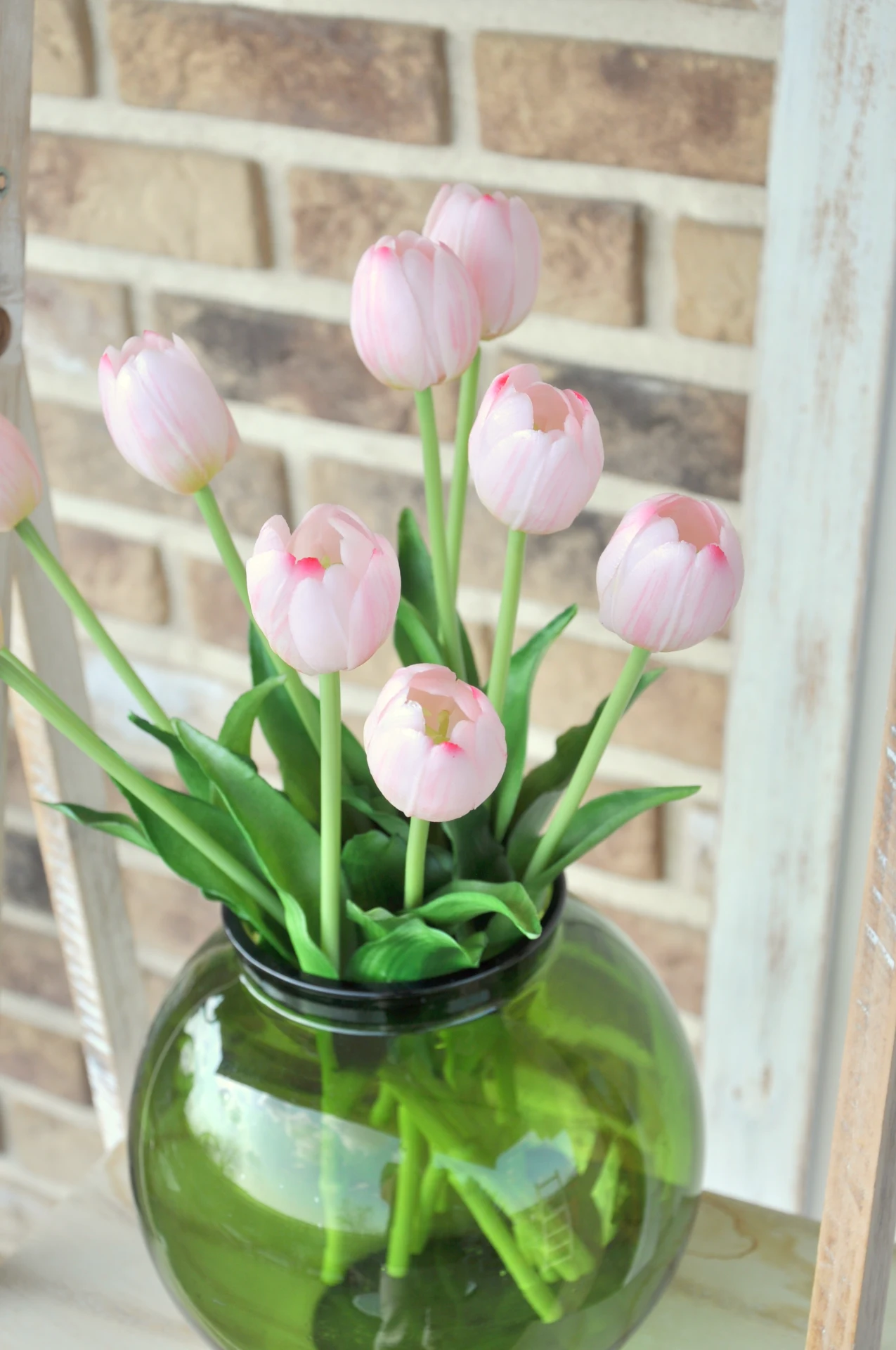 Ružový tulipán, umelý 3