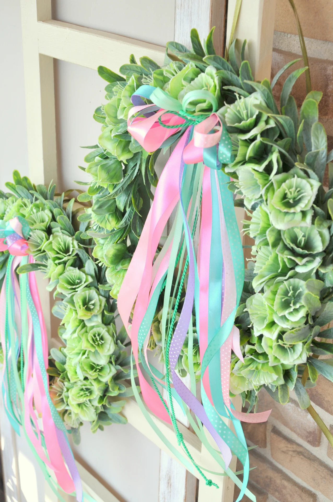 veniec s pastelovými stuhami 3