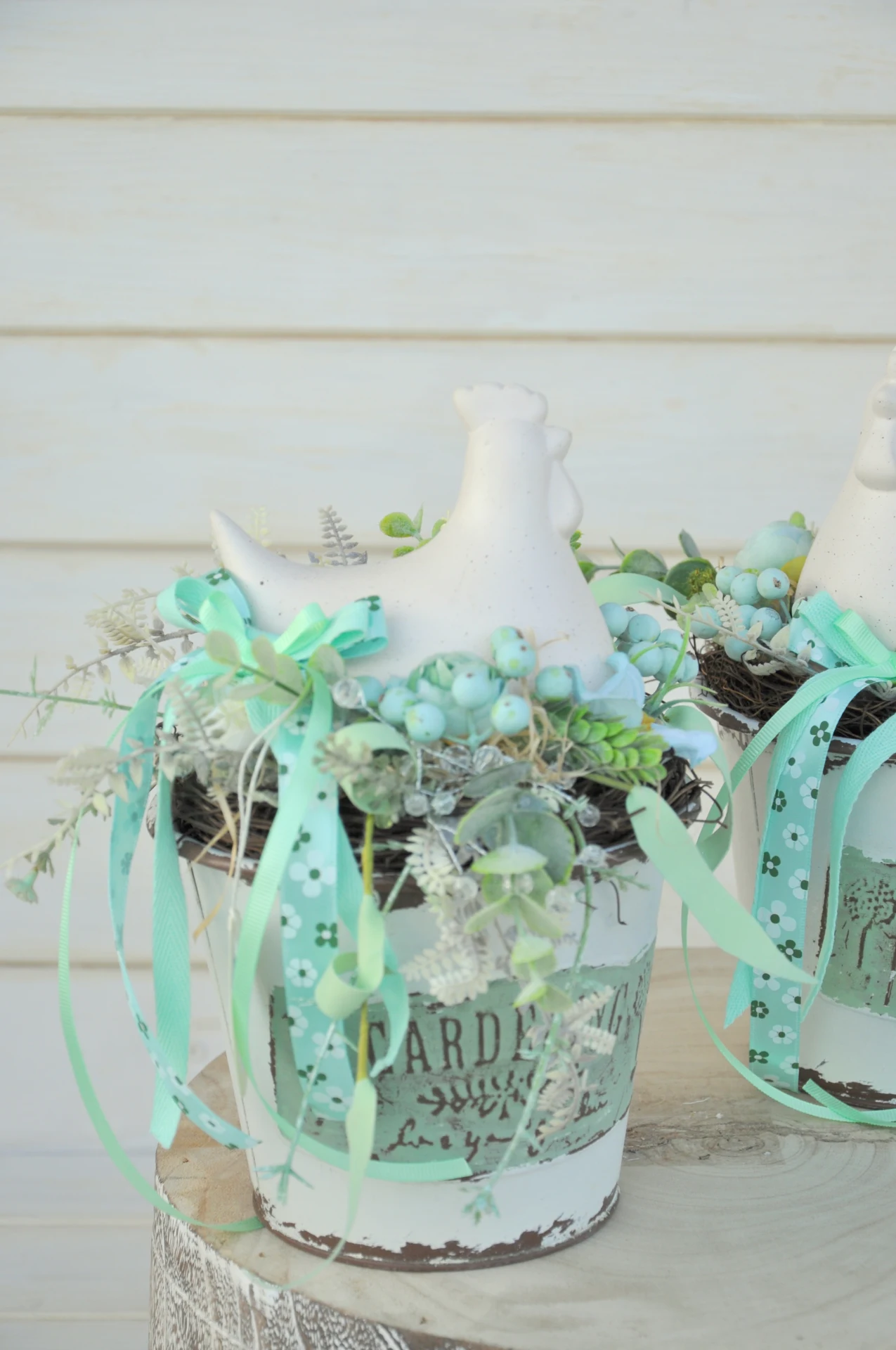 Celoročná dekorácia so sliepočkou, sada, 2kusy 3