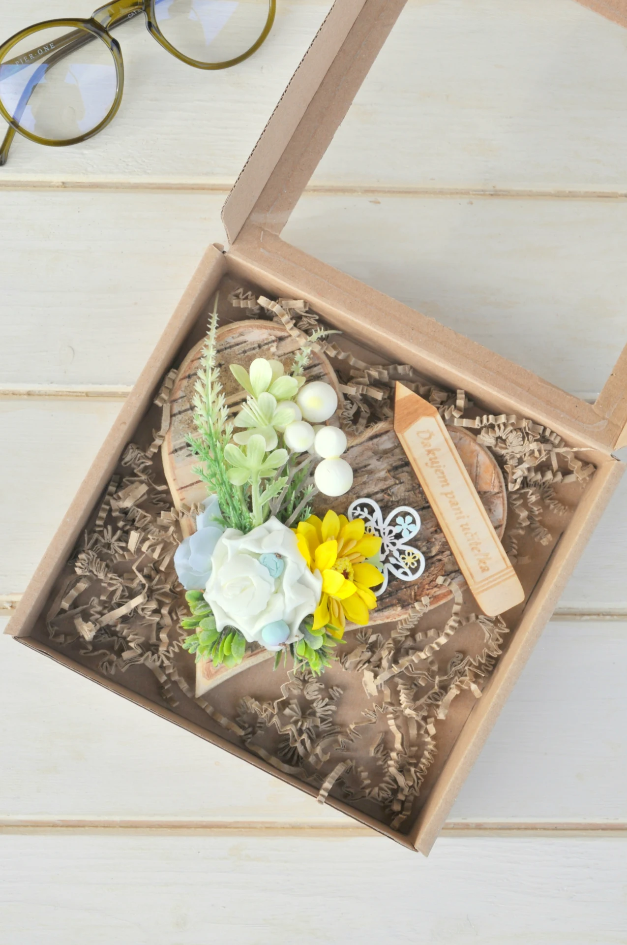 Drevené srdiečko pre pani učiteľku 4