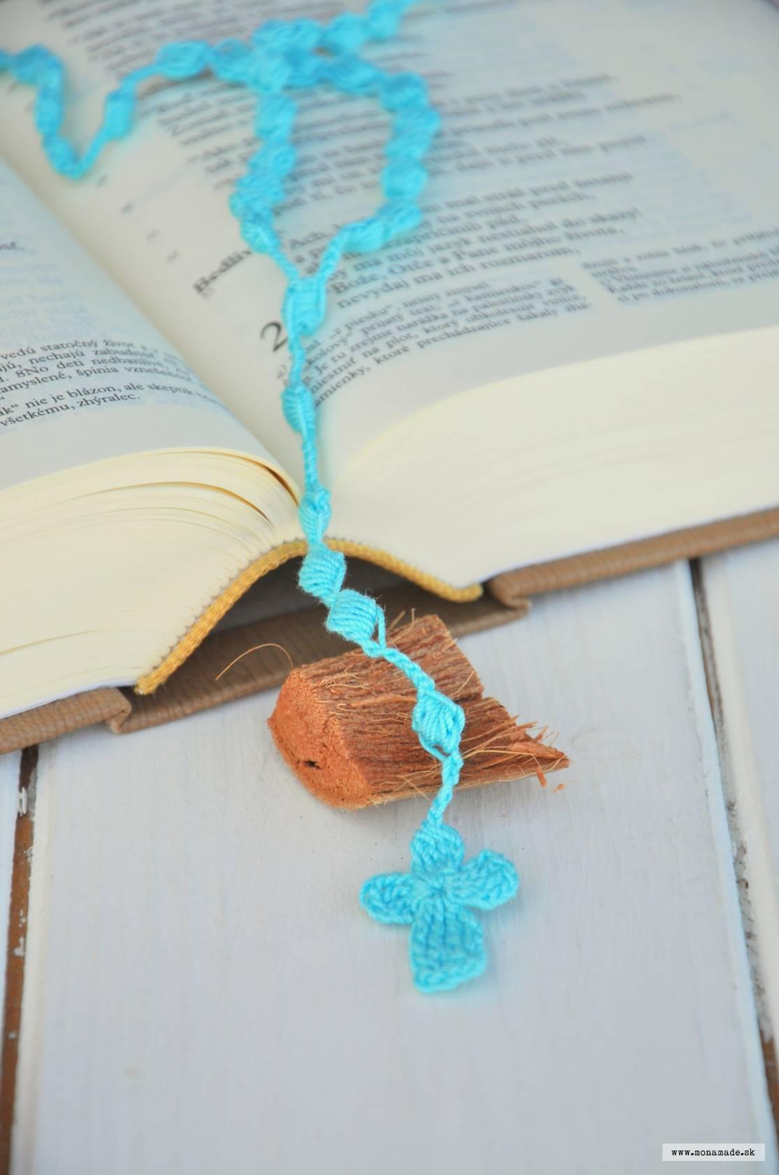 Hačkovaný ruženček, tyrkysový 2