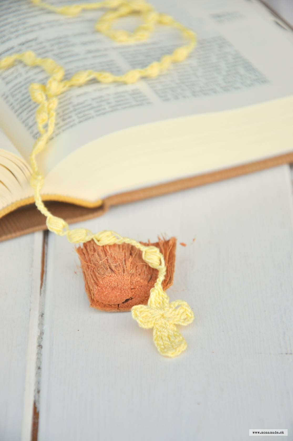 Háčkovaný ruženček, svetložltý 2