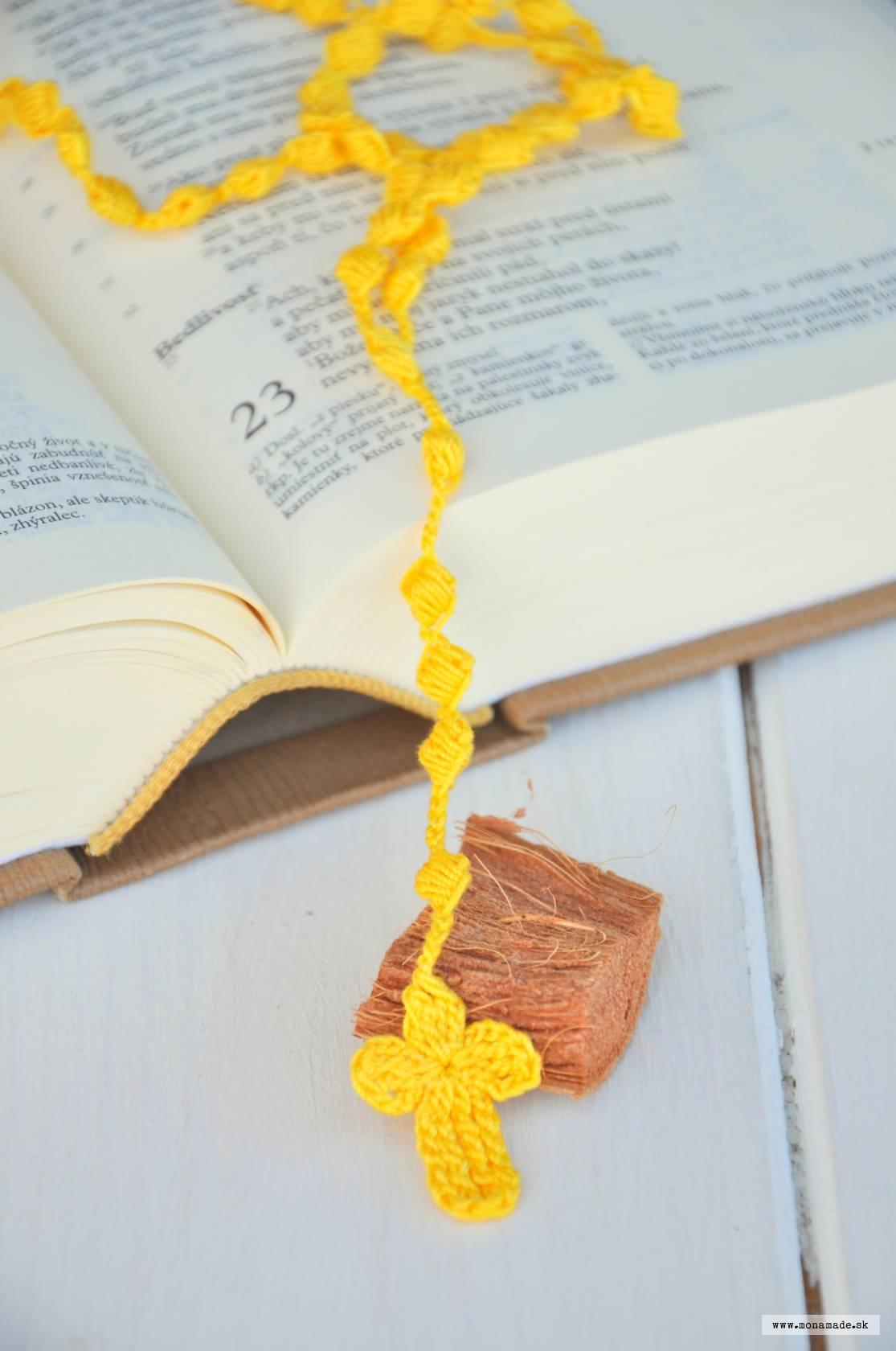 Háčkovaný ruženček, sýtožltý 2